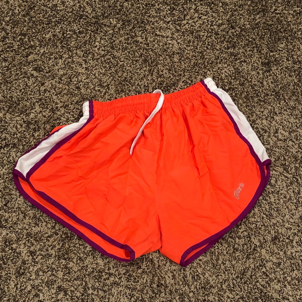 NWOT Tyler’s Off-Brand Tempo Shorts orange/purple